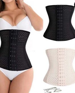 P504 Alloy Steel High Elasticity Waist Trainer For Weight Loss Workout Color apricot black