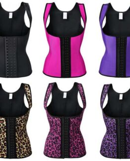 P507 Workout Latex Colombian Waist Trainer Vest Steel-Boned Slimming Cincher Corsets Color Option