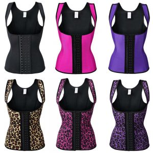 P507 Workout Latex Colombian Waist Trainer Vest Steel-Boned Slimming Cincher Corsets Color Sample