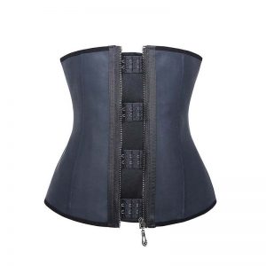 p503 latex waist trainer with zipper back color 1