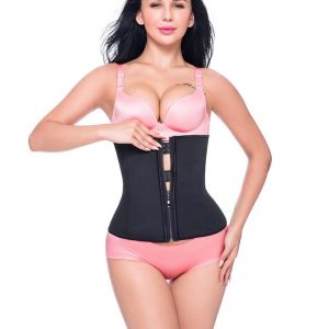 p503 latex waist trainer with zipper product 2