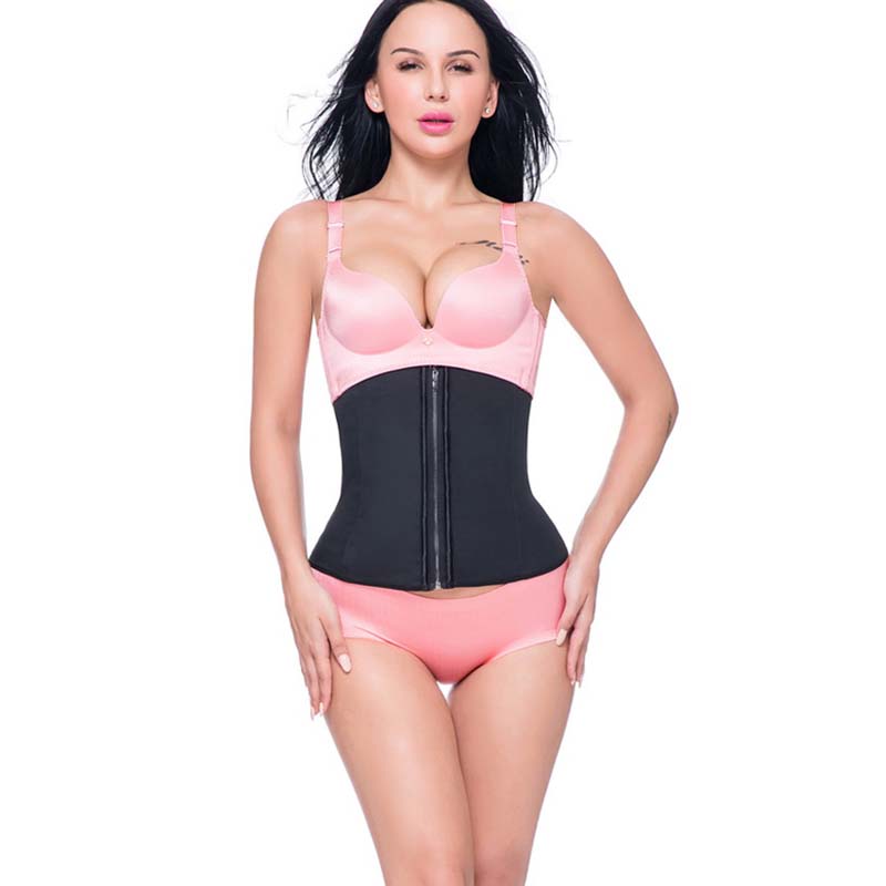 p503 latex waist trainer with zipper product 4