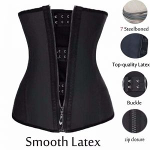 p503 latex waist trainer with zipper structure diagram