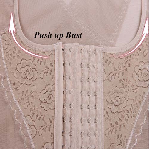 P514 Steel Boned Plus Size Full Body Waist Trainer Vest For Weight Loss and Working Out Push Up