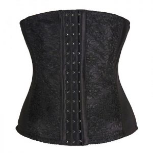 P515 Lace Pattern Steel Boned Colombian Waist Trainer for Women Best Weight Loss Waist Cinchers Back Front