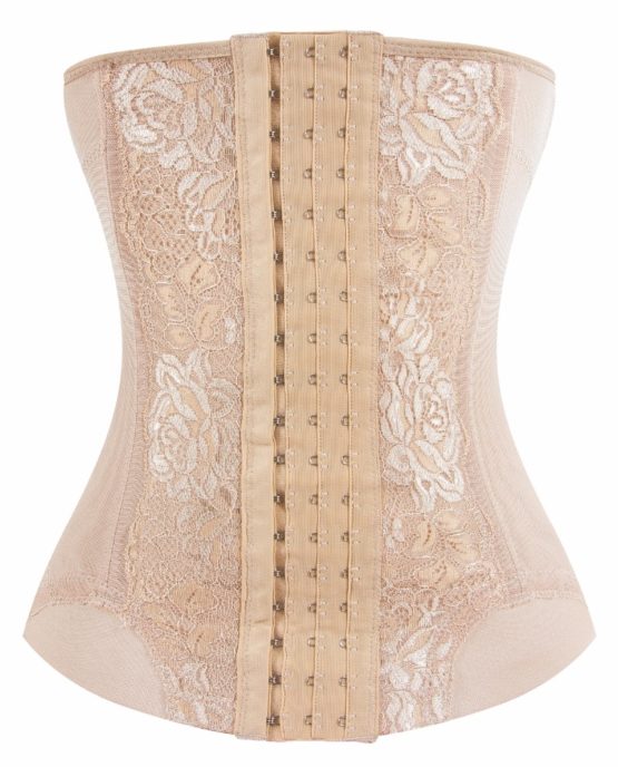 P516-Lace-Pattern-Curves-Colombian-Best-Hourglass-Waist-Cinchers-Trainer-Corset-For-Weight-Loss-Beige-Color- done