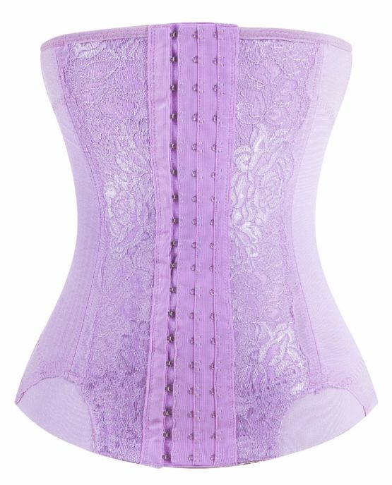 P516-Lace-Pattern-Curves-Colombian-Best-Hourglass-Waist-Cinchers-Trainer-Corset-For-Weight-Loss-Light-Purple-Color- done