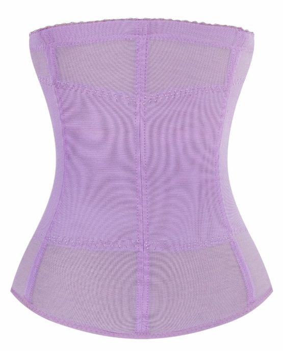 P516-Lace-Pattern-Curves-Colombian-Best-Hourglass-Waist-Cinchers-Trainer-Corset-For-Weight-Loss-light-purple-back-done