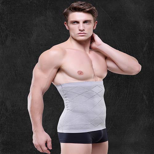 P518 Male Waist Trainer Belt Weight Loss High Compression Body Shaper Undergarment model 5