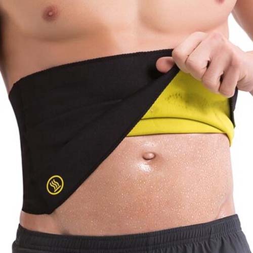 P519 Male Waist Trainer Belt High Compression Burn Fat Body Shapers Band for Weight Loss Display 3