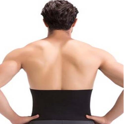 P519 Male Waist Trainer Belt High Compression Burn Fat Body Shapers Band for Weight Loss Display 5