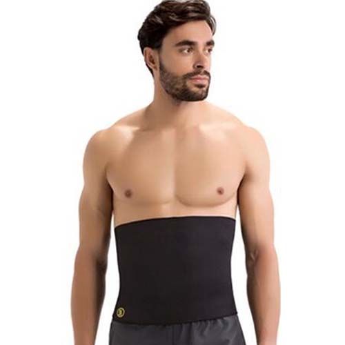 P519 Male Waist Trainer Belt High Compression Burn Fat Body Shapers Band for Weight Loss Display