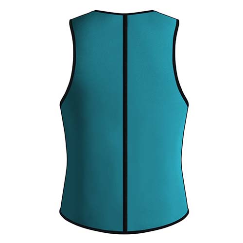 P521 Zipper Male Waist Trainer Ultra Thermo Sweat Neoprene Weight Loss Full Body Shaper Corset Reversible Vest Display 9