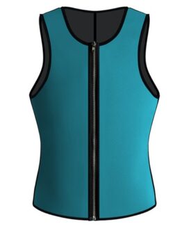 P521 Zipper Male Waist Trainer Ultra Thermo Sweat Neoprene Weight Loss Full Body Shaper Corset Reversible Vest Product 2