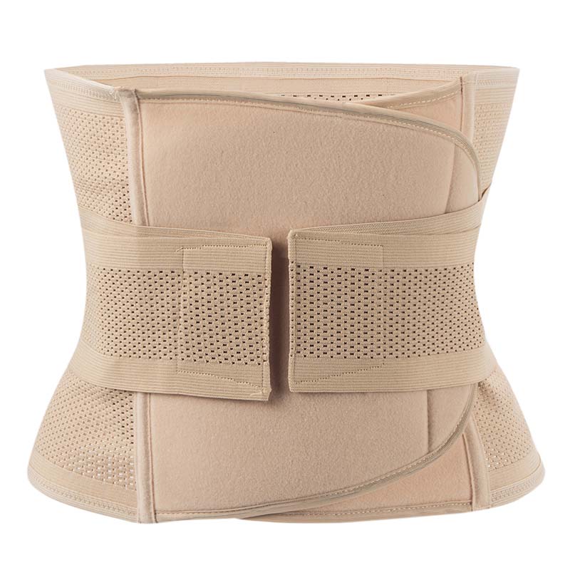 P525 Women Postpartum Belly Recovery Shapewear Belt Waist Trainers Corset Beige Sample 1