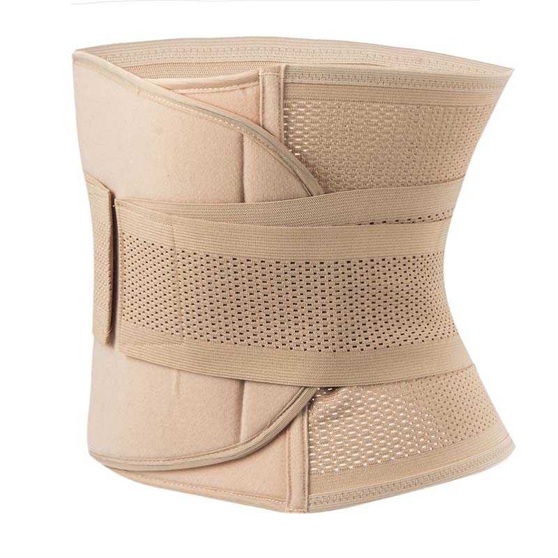 P525 Women Postpartum Belly Recovery Shapewear Belt Waist Trainers Corset Beige Sample 2