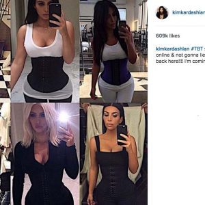 kim kardashian waist training instagram