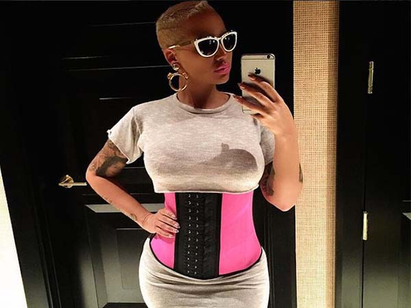 Celebrities Amber Rose Waist Training