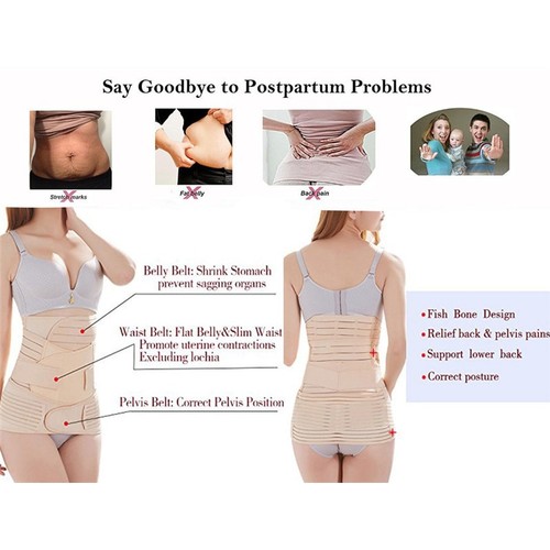 P532 Waist Training 3-in-1 Breathable C-section Belly Binder Benefit