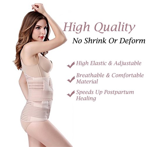 P532 Waist Training 3-in-1 Breathable C-section Belly Binder Detail