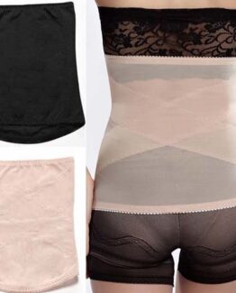 P535 Women Waist Training Recovery Tummy Waist Wraps After Childbirth Black Beige