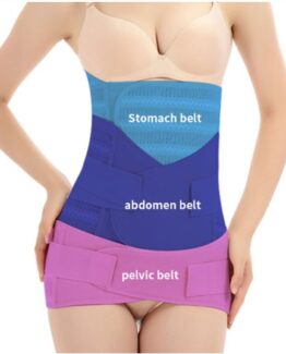 P537 Waist Training Postpartum Belt 3-in-1 Belly+Abdomen+Pelvis Recovery Abdominal Binder Diagram