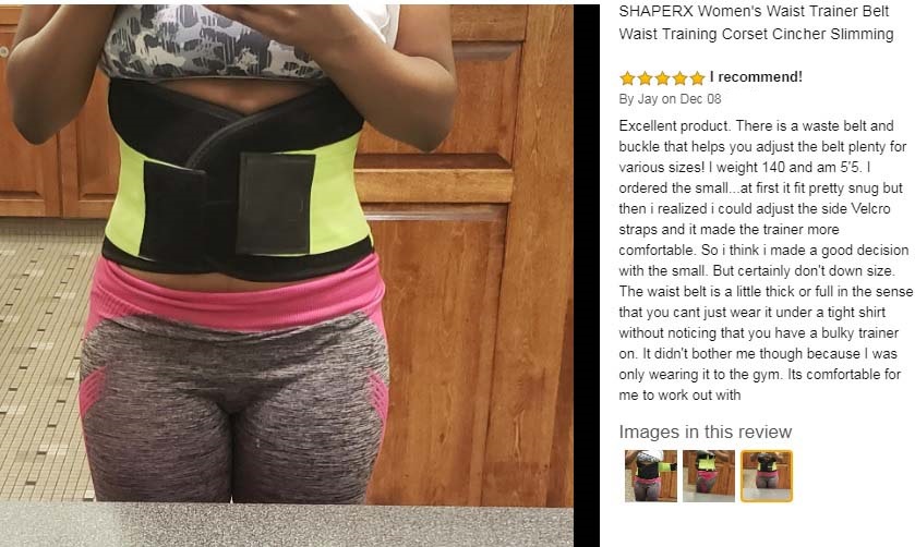 Camellias waist trainer reviews by Jay