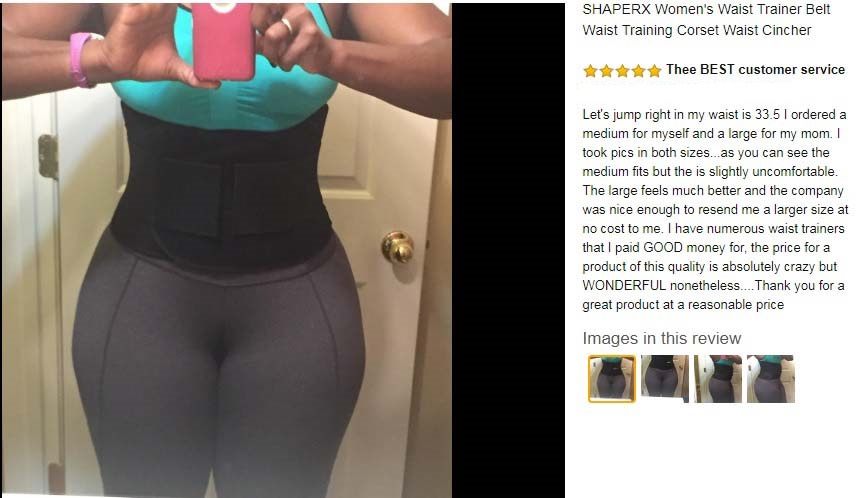 Camellias waist trainer reviews by Jones