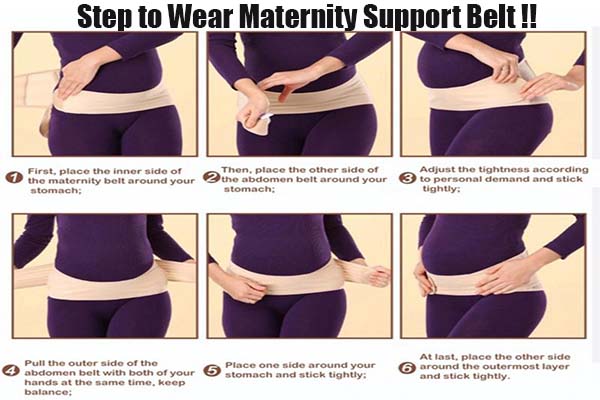 How to wear maternity support belt