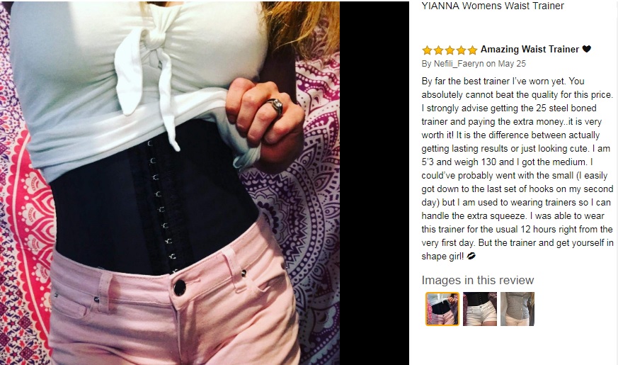 Yianna Waist Trainer Review by Nefili Customer