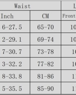 P539 Body Slimming Neoprene Waist Trainer Girdle Size Chart