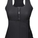 P540 Neoprene Waist Cincher with Adjustable Modeling Belt Black Color