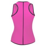 P540 Neoprene Waist Cincher with Adjustable Modeling Belt Pink Back View