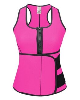 P540 Neoprene Waist Cincher with Adjustable Modeling Belt Pink Color