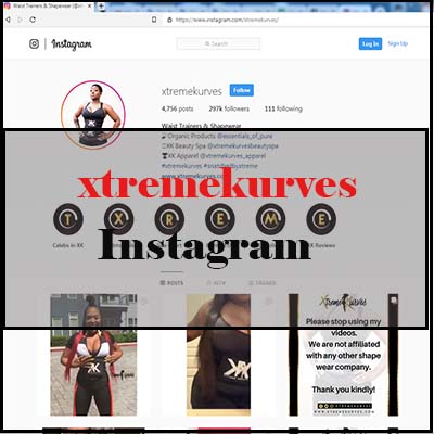 Xtremekurves waist trainer Instagram