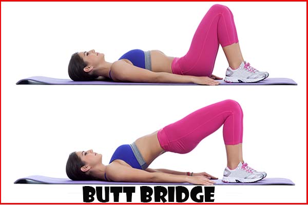 butt bridge exercise get a bigger bums