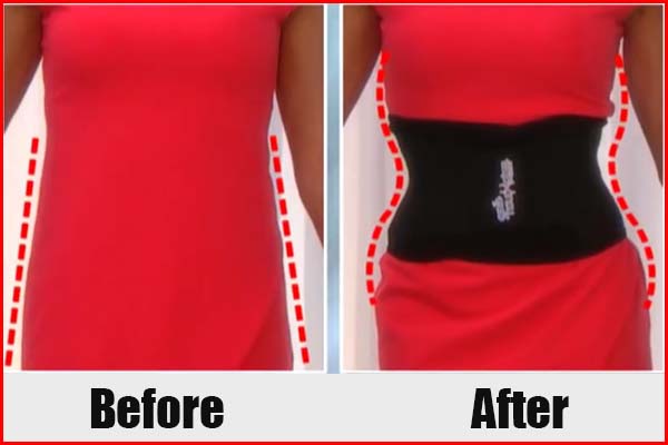 hourglass results on Genie waist training belt