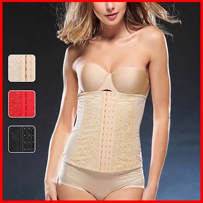 #3 P515 Lace Pattern Steel Boned Colombian Waist Trainer